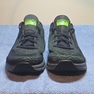 Skechers GO RUN Supersonic Men's Black and Neon Green Athletic Shoes